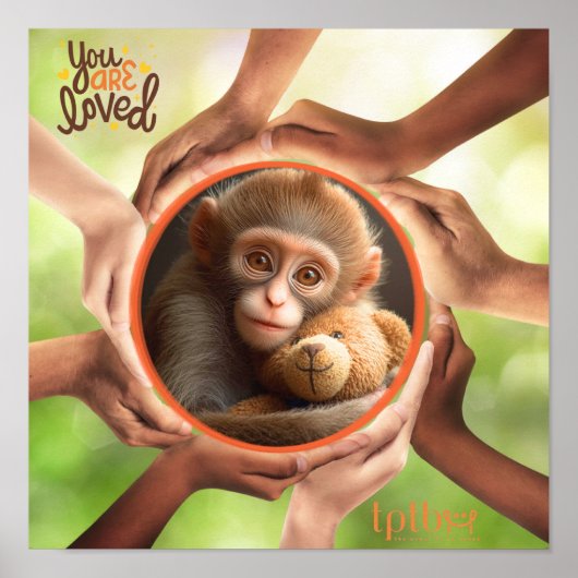 MONKEY WALL ART: YOU ARE LOVED  ポスター (正面)