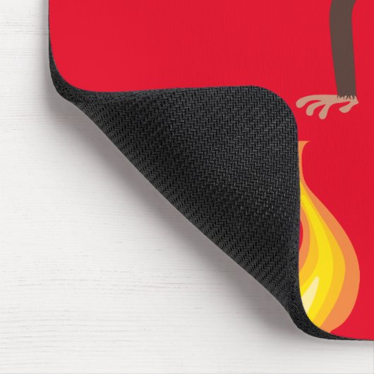 Monkey With a Flamethrower Internet Flame War マウスパッド (コーナー)