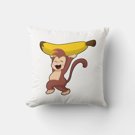 Monkey with Banana クッション (正面)
