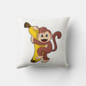 Monkey with Banana (1).PNG クッション (裏面)
