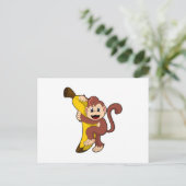 Monkey with Banana (1).PNG ポストカード (スタンド正面)