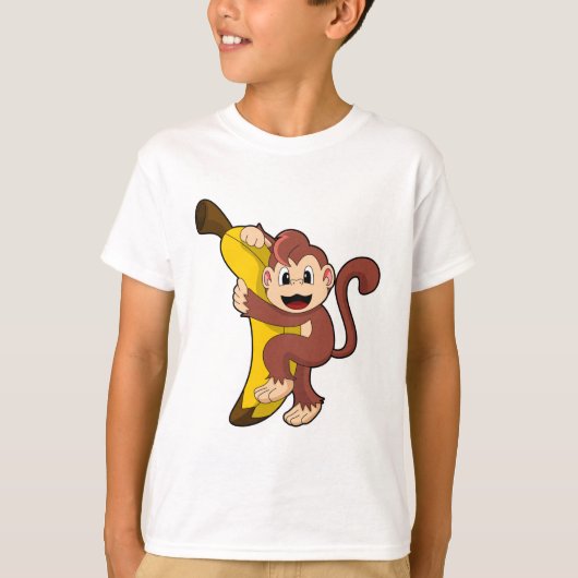 Monkey with Banana (1).PNG Tシャツ (正面)