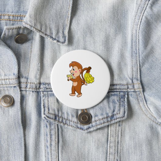 Monkey with Bananas 缶バッジ (インサイチュ)