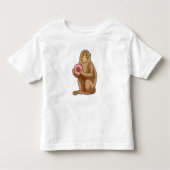 Monkey with Donut トドラーTシャツ (正面)