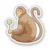 Monkey with Lollipop シール (正面)