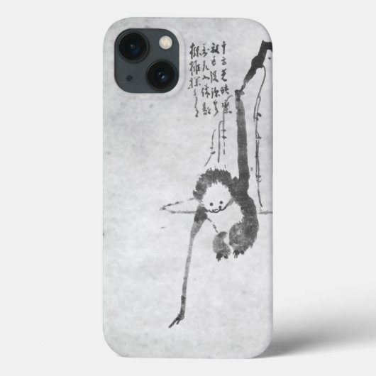 Monkey zen painting meditation phone Case-Mate iPhoneケース (裏面)