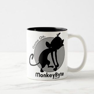 MonkeyByte.comのくもの巣のマグ ツートーンマグカップ
