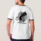 MonkeyByte.comの公式のTシャツ Tシャツ (裏面フル)
