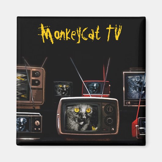 MonkeyCat TVマグネット マグネット (正面)