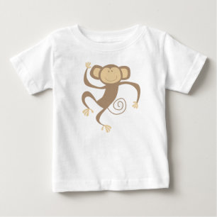 Monkeying乳児Tシャツ ベビーTシャツ