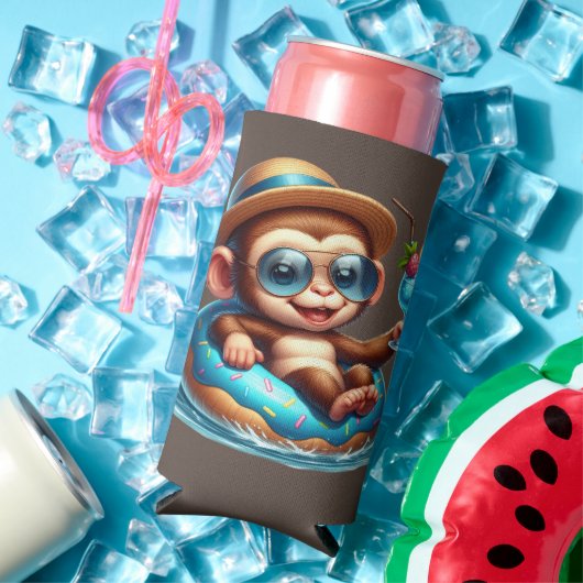 Monkeying のまわりに スリム缶クーラー (インサイチュ 夏)