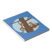 Monkeys登山ツリーcartoonメモ帳 ノートパッド (アングル)