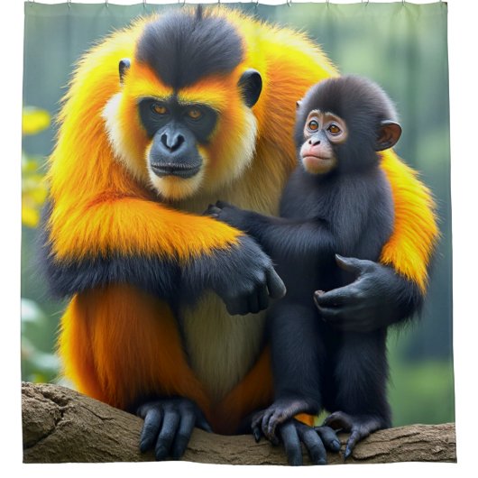 Monkeys シャワーカーテン (正面)