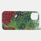 Monkeys 1910年が付いている熱帯森林(キャンバスの油) Case-Mate iPhoneケース (裏面 (横))