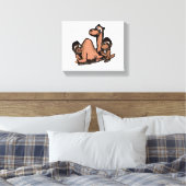 Monkeys And The Camel キャンバスプリント (インサイチュ (寝室))