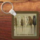 Monkeys Business Birthday From Group Personalized キーホルダー (正面)