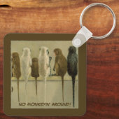 Monkeys Business Birthday From Group Personalized キーホルダー (裏面)