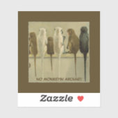 Monkeys Business Birthday From Group Personalized シール (シート)