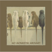 Monkeys Business Birthday From Group Personalized シール (正面)