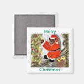 Monkeys Christmas Magnet by dovigirl2008* マグネット (正面/裏面)