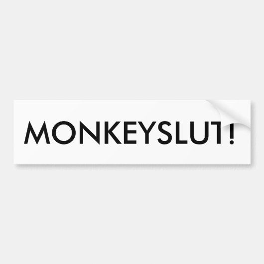 MONKEYSLUT! バンパーステッカー (正面)