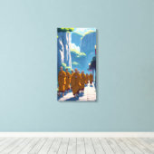 Monks for Peace キャンバスプリント (インサイチュ (ウッドフロア))