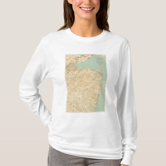 Monmouthの海岸、ニュージャージー Tシャツ (正面)