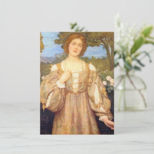 Monna Giovanna (by Edward Robert Hughes) カード (スタンド正面)