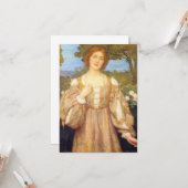 Monna Giovanna (by Edward Robert Hughes) カード (正面/裏面インサイチュ)