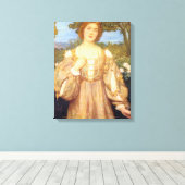 Monna Giovanna (by Edward Robert Hughes) キャンバスプリント (インサイチュ (ウッドフロア))