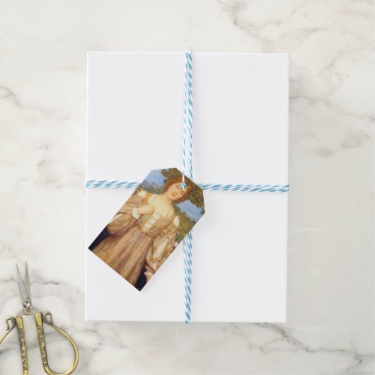 Monna Giovanna (by Edward Robert Hughes) ギフトタグ (より糸付き)