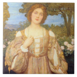 Monna Giovanna (by Edward Robert Hughes) タイル