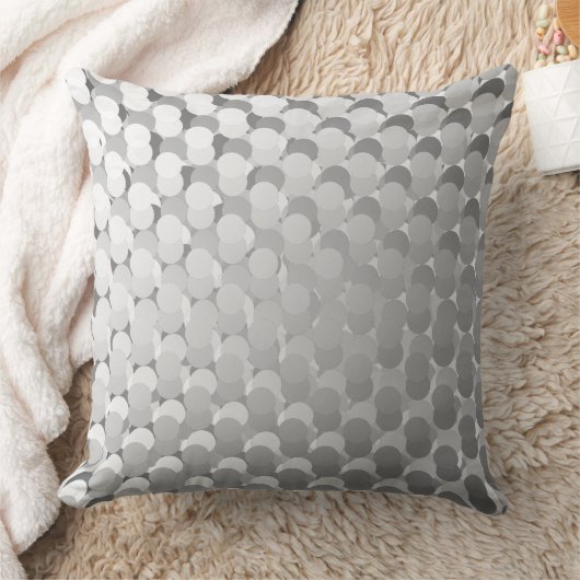 Mono Dot Multi Layer Design Throw Pillow クッション (ブランケット)