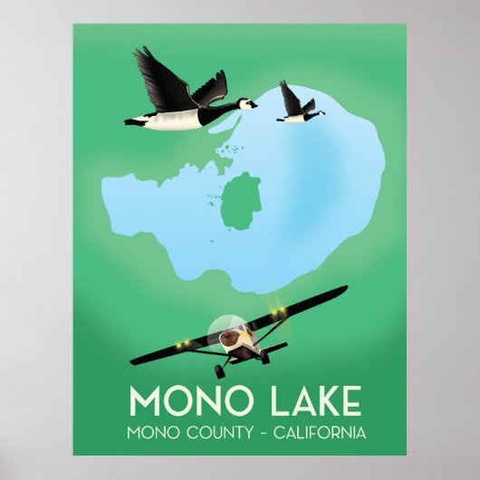 Mono Lake, Mono County, California旅行ポスター ポスター (正面)
