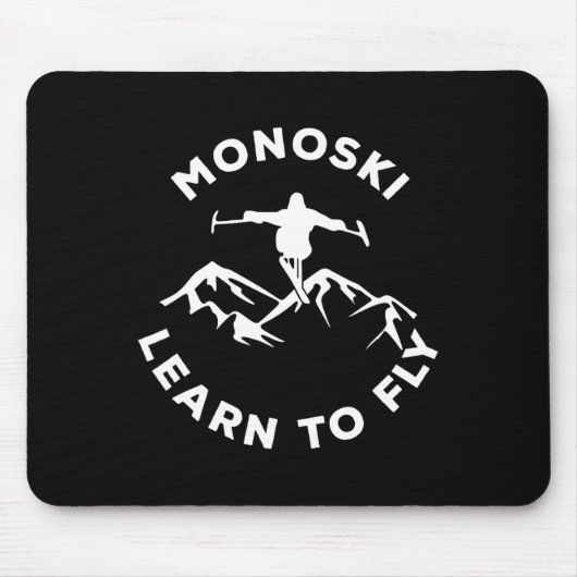 Mono Ski Learn To Fly Para Skiing Adaptive Sports  マウスパッド (正面)