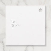 Monochromatic Black Geometric Swirls Pattern フェイバータグ (裏面)