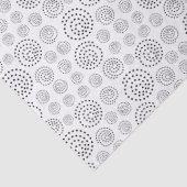 Monochromatic Black Geometric Swirls Pattern 薄葉紙 (詳細)