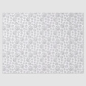 Monochromatic Black Geometric Swirls Pattern 薄葉紙 (正面)