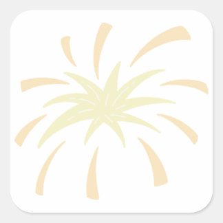 Monochromatic Doodle Burst スクエアシール