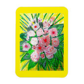 Monochromatic, Rosas, Dianthus caryophyllus, Gerb マグネット (縦)