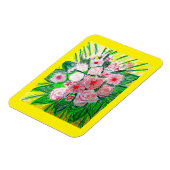 Monochromatic, Rosas, Dianthus caryophyllus, Gerb マグネット (左側)