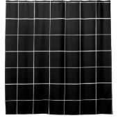 Monochromatic Square Cortina para Banheiro シャワーカーテン (正面)