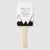 MOnochromeマウンテントップ結婚ズスイート ハンドファン (裏面)