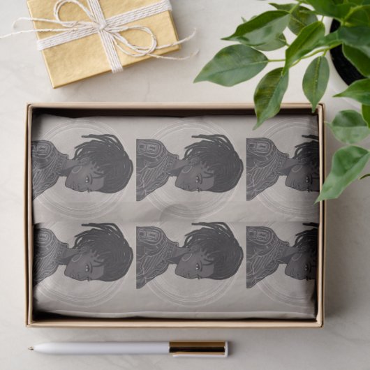 Monochrome Afrofuturist Queens 薄葉紙 (ギフト)