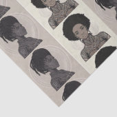 Monochrome Afrofuturist Queens 薄葉紙 (詳細)