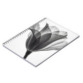 Monochrome botanical fine art photograph ノートブック (左側)