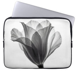 Monochrome botanical fine art photograph ラップトップスリーブ