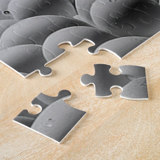 Monochrome Bubbles Difficult 1014 Piece Puzzle ジグソーパズル (側面)