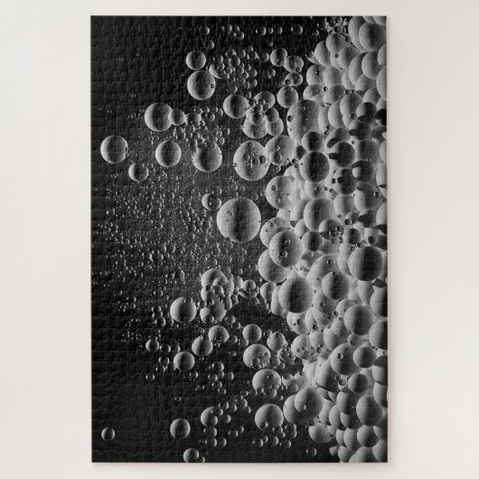 Monochrome Bubbles Difficult 1014 Piece Puzzle ジグソーパズル (縦)