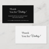 Monochrome Business Discount Card | Custom Order 割引カード (正面/裏面)